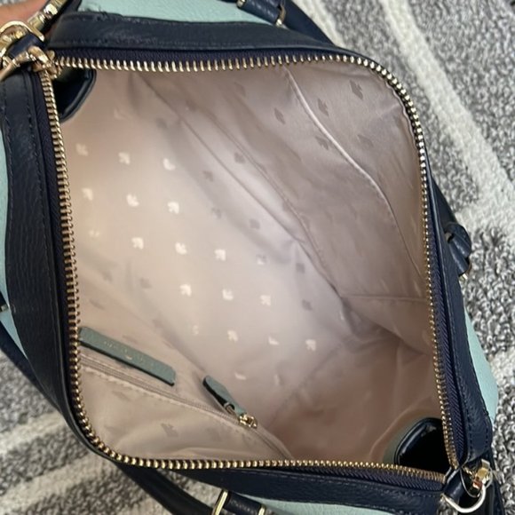 Kate Spade Colorblock Pebbled Leather Mimi Satchel Aphrodite - Picture 8 of 16